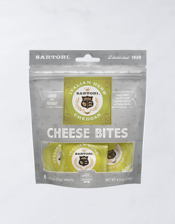 Italian Herb Cheddar Cheese Bites – Sartori®
